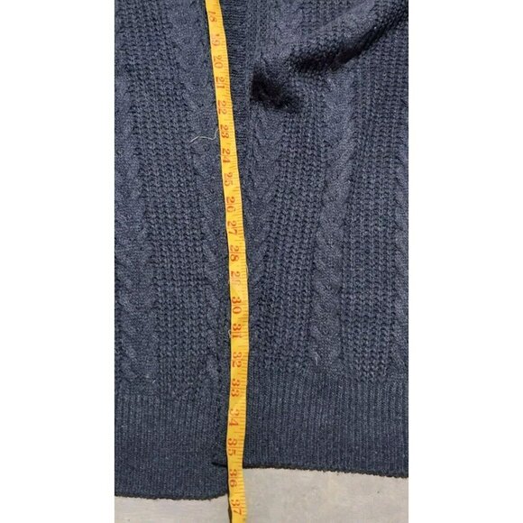 Redlove Paris Gray Super Cable Knit Cardigan Sweater (L) NWT - Picture 6 of 7